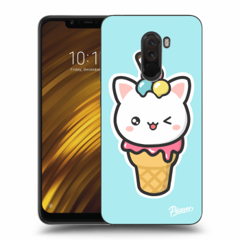 Picasee silikonový mléčný obal pro Xiaomi Pocophone F1 - Ice Cream Cat