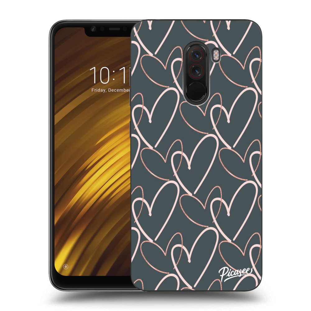 Picasee silikonový průhledný obal pro Xiaomi Pocophone F1 - Lots of love
