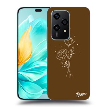 Obal pro Honor 200 Lite - Brown flowers