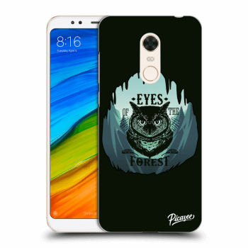 Picasee silikonový černý obal pro Xiaomi Redmi 5 Plus Global - Forest owl