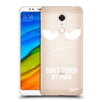 Picasee silikonový průhledný obal pro Xiaomi Redmi 5 Plus Global - Don't Touch My Phone