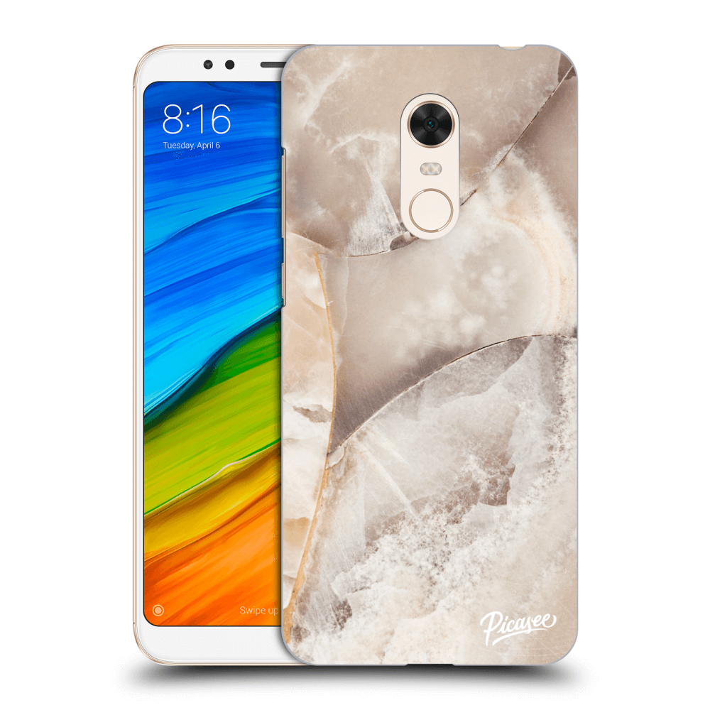 Picasee silikonový průhledný obal pro Xiaomi Redmi 5 Plus Global - Cream marble