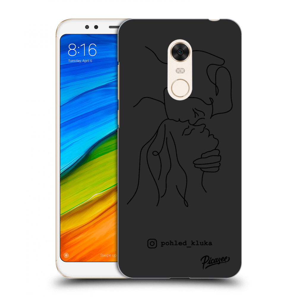 Picasee silikonový černý obal pro Xiaomi Redmi 5 Plus Global - Forehead kiss