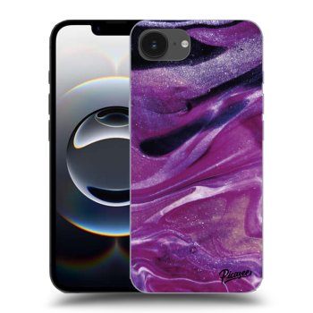 Obal pro Apple iPhone 16e - Purple glitter