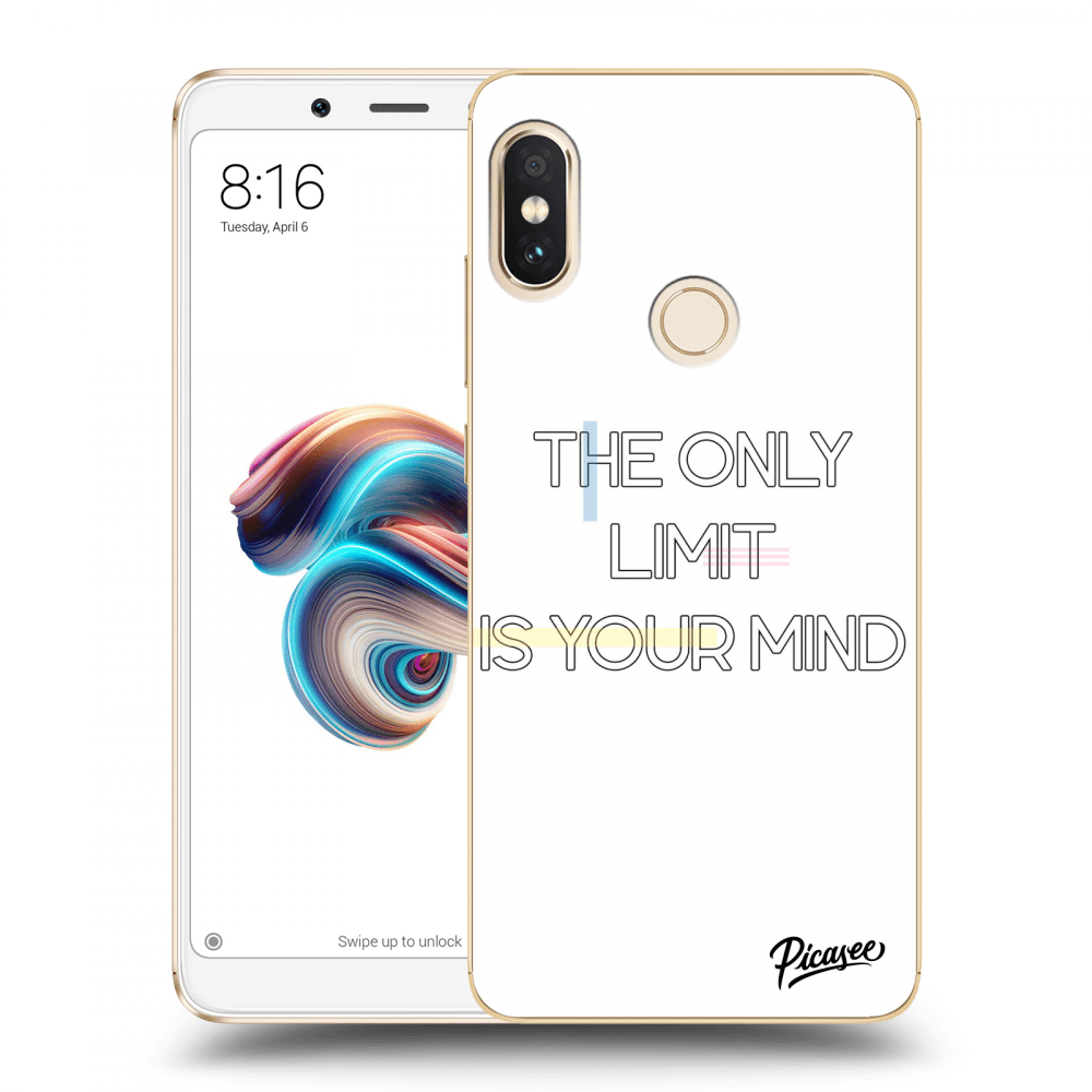 Picasee silikonový průhledný obal pro Xiaomi Redmi Note 5 Global - The only limit is your mind