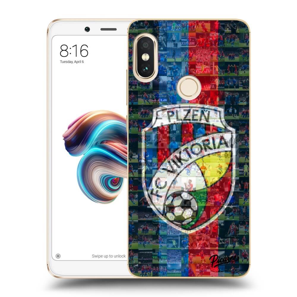 Picasee silikonový průhledný obal pro Xiaomi Redmi Note 5 Global - FC Viktoria Plzeň A