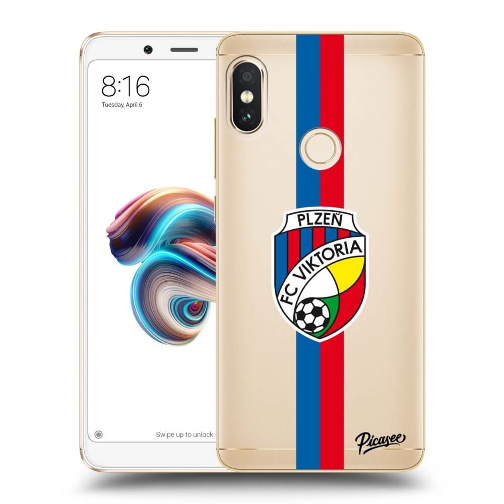 Picasee silikonový průhledný obal pro Xiaomi Redmi Note 5 Global - FC Viktoria Plzeň H