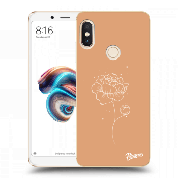 Picasee silikonový průhledný obal pro Xiaomi Redmi Note 5 Global - Peonies