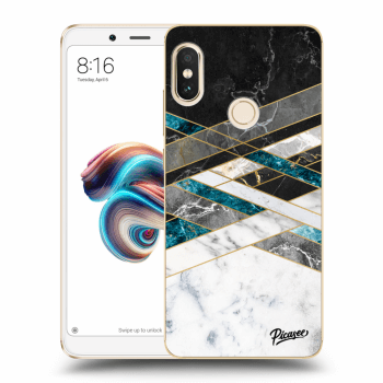 Obal pro Xiaomi Redmi Note 5 Global - Black & White geometry