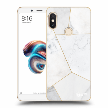 Obal pro Xiaomi Redmi Note 5 Global - White tile