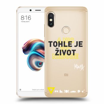 Obal pro Xiaomi Redmi Note 5 Global - Kazma - TOHLE JE ŽIVOT A NIC VÍC NEBUDE