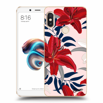 Obal pro Xiaomi Redmi Note 5 Global - Red Lily