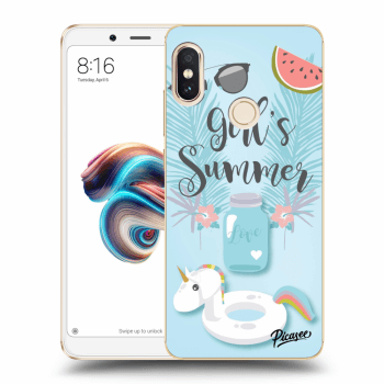 Picasee silikonový průhledný obal pro Xiaomi Redmi Note 5 Global - Girls Summer