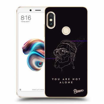 Picasee silikonový průhledný obal pro Xiaomi Redmi Note 5 Global - You are not alone