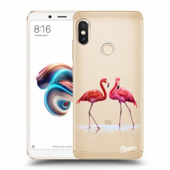 Obal pro Xiaomi Redmi Note 5 Global - Flamingos couple