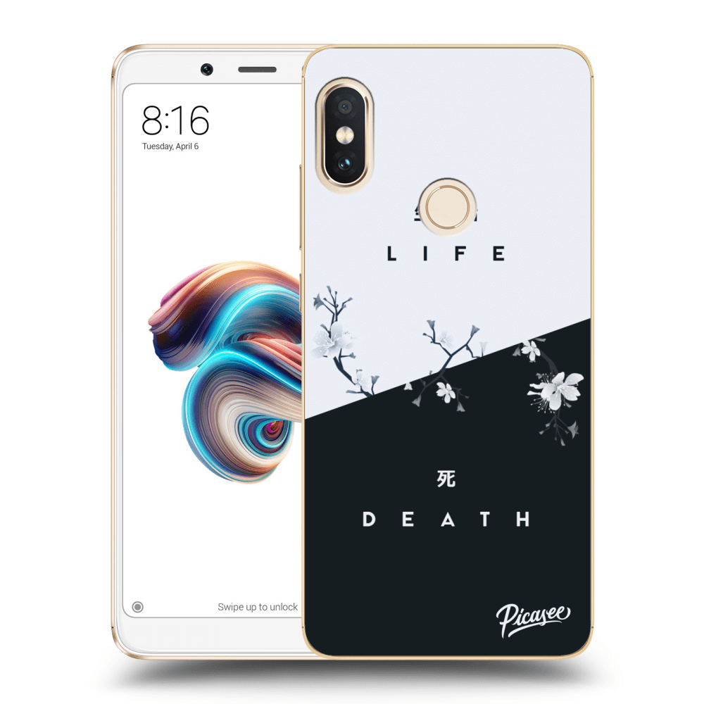 Picasee silikonový průhledný obal pro Xiaomi Redmi Note 5 Global - Life - Death