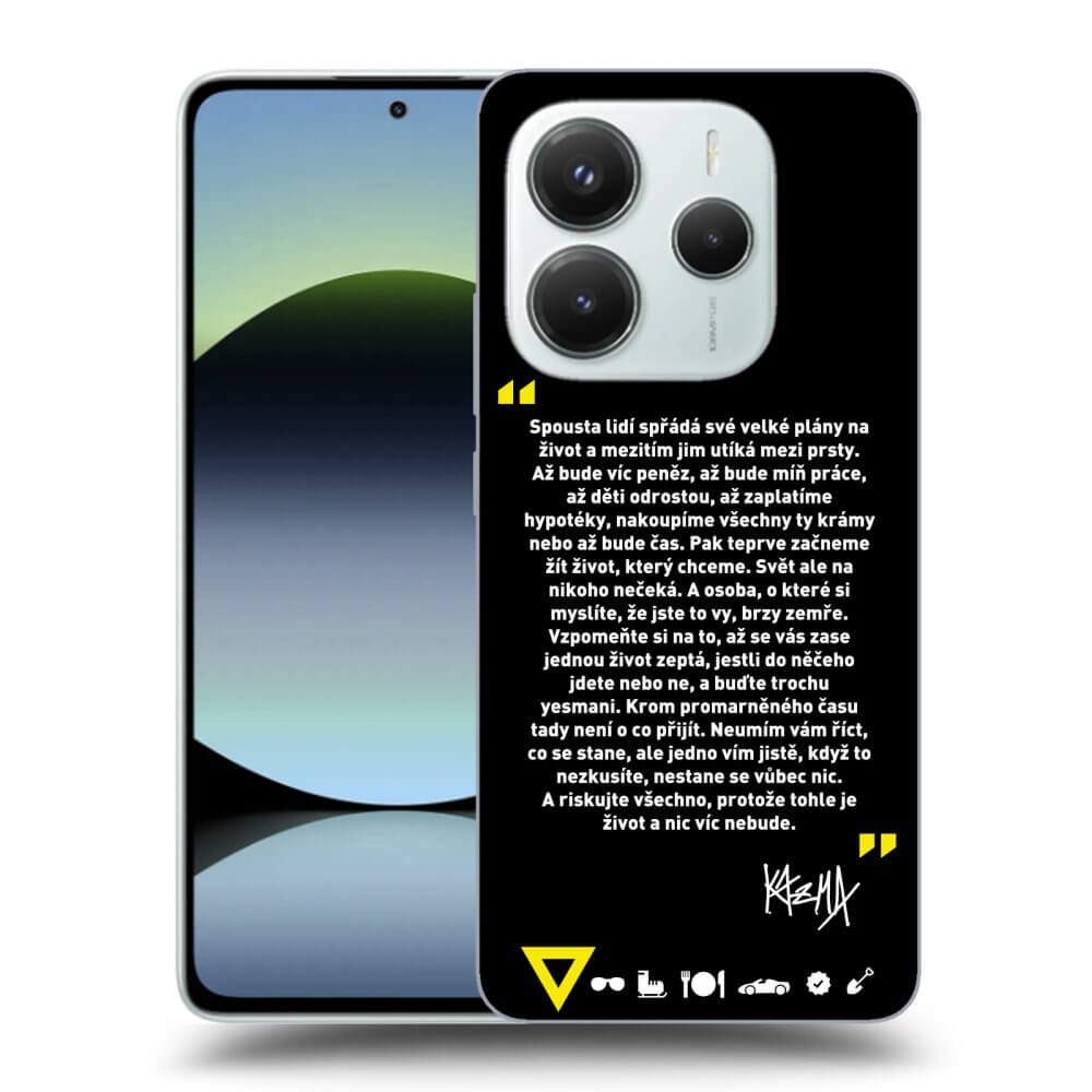 Picasee ULTIMATE CASE pro Xiaomi Redmi Note 14 5G - Kazma - BUĎTE TROCHU YESMANI
