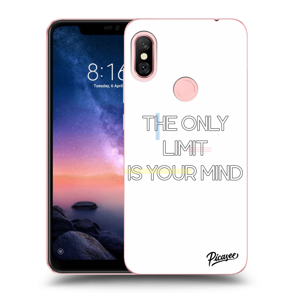 Picasee silikonový černý obal pro Xiaomi Redmi Note 6 Pro - The only limit is your mind