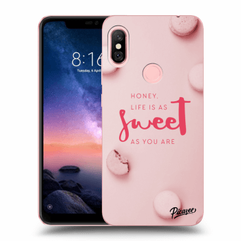 Picasee silikonový černý obal pro Xiaomi Redmi Note 6 Pro - Life is as sweet as you are