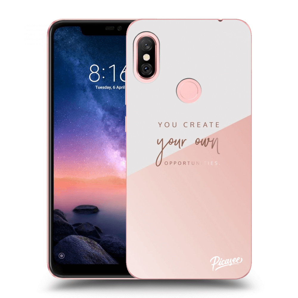 Picasee silikonový černý obal pro Xiaomi Redmi Note 6 Pro - You create your own opportunities