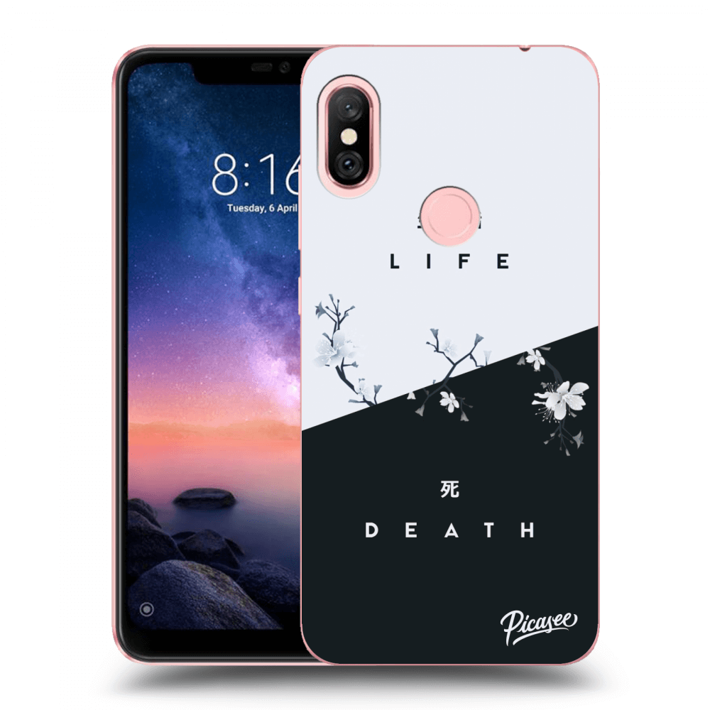 Picasee silikonový černý obal pro Xiaomi Redmi Note 6 Pro - Life - Death