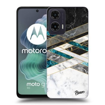 Obal pro Motorola Moto G35 5G - Black & White geometry