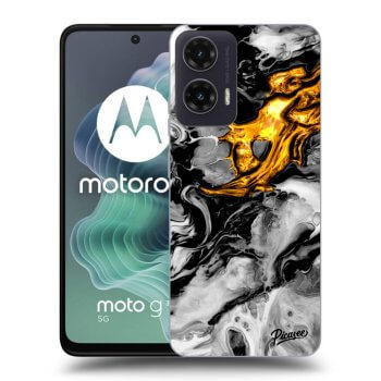 Obal pro Motorola Moto G35 5G - Black Gold 2