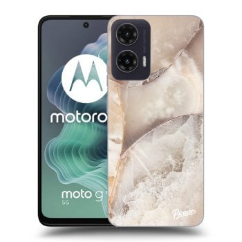 Obal pro Motorola Moto G35 5G - Cream marble
