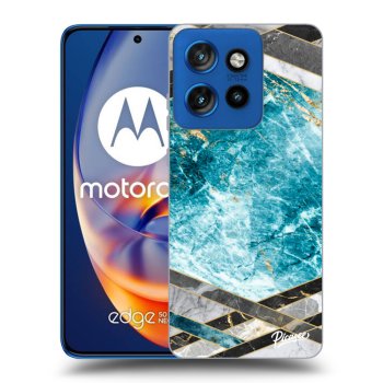 Obal pro Motorola Edge 50 Neo - Blue geometry
