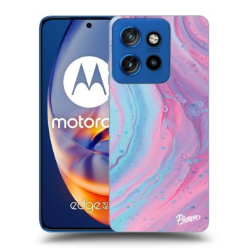 Obal pro Motorola Edge 50 Neo - Pink liquid