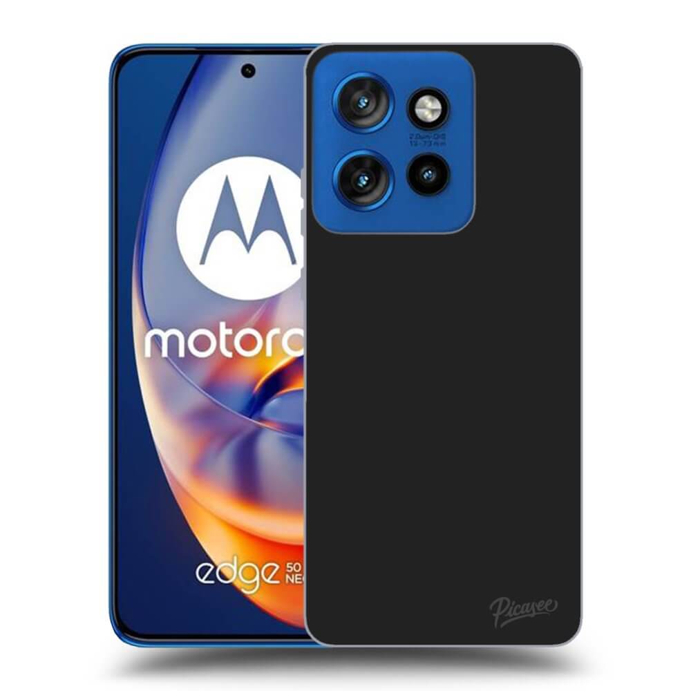 Picasee silikonový černý obal pro Motorola Edge 50 Neo - Clear