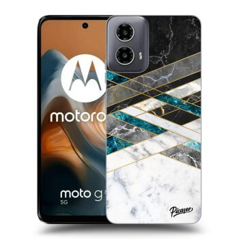 Obal pro Motorola Moto G34 5G - Black & White geometry