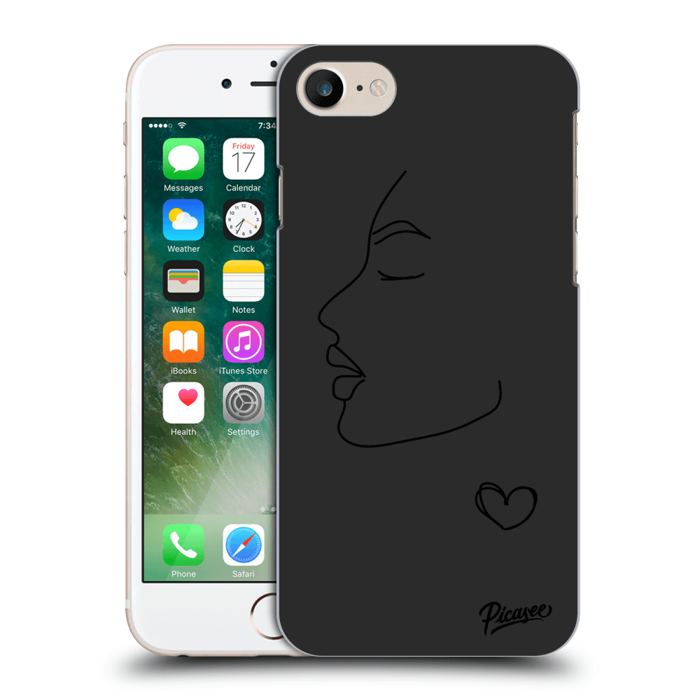 Picasee silikonový černý obal pro Apple iPhone 7 - Couple girl