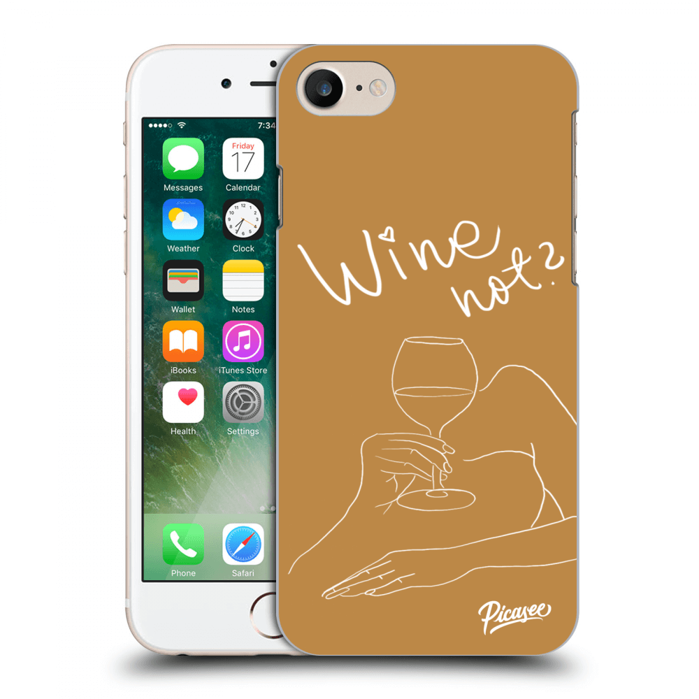 Picasee silikonový průhledný obal pro Apple iPhone 7 - Wine not