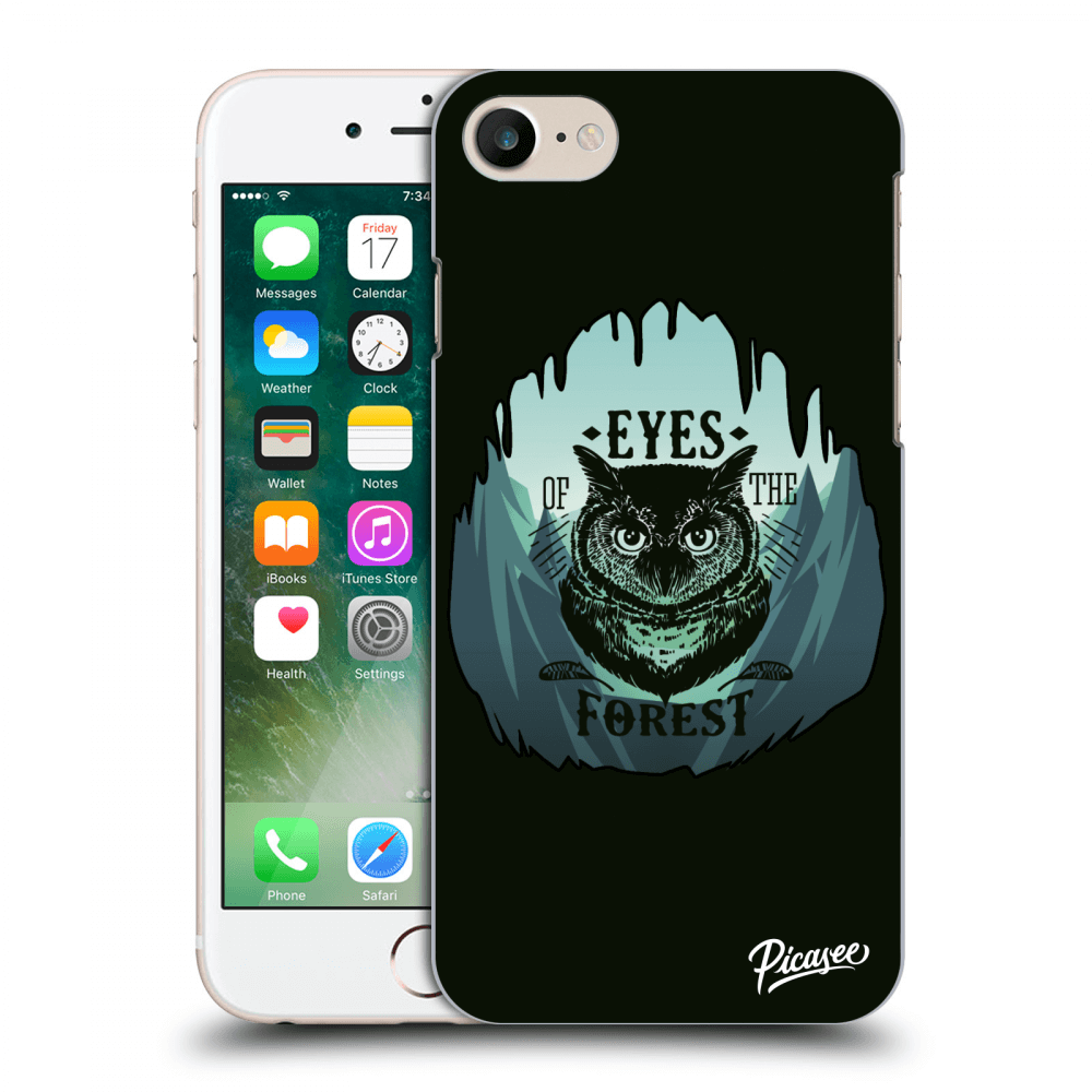 Picasee plastový průhledný obal pro Apple iPhone 7 - Forest owl