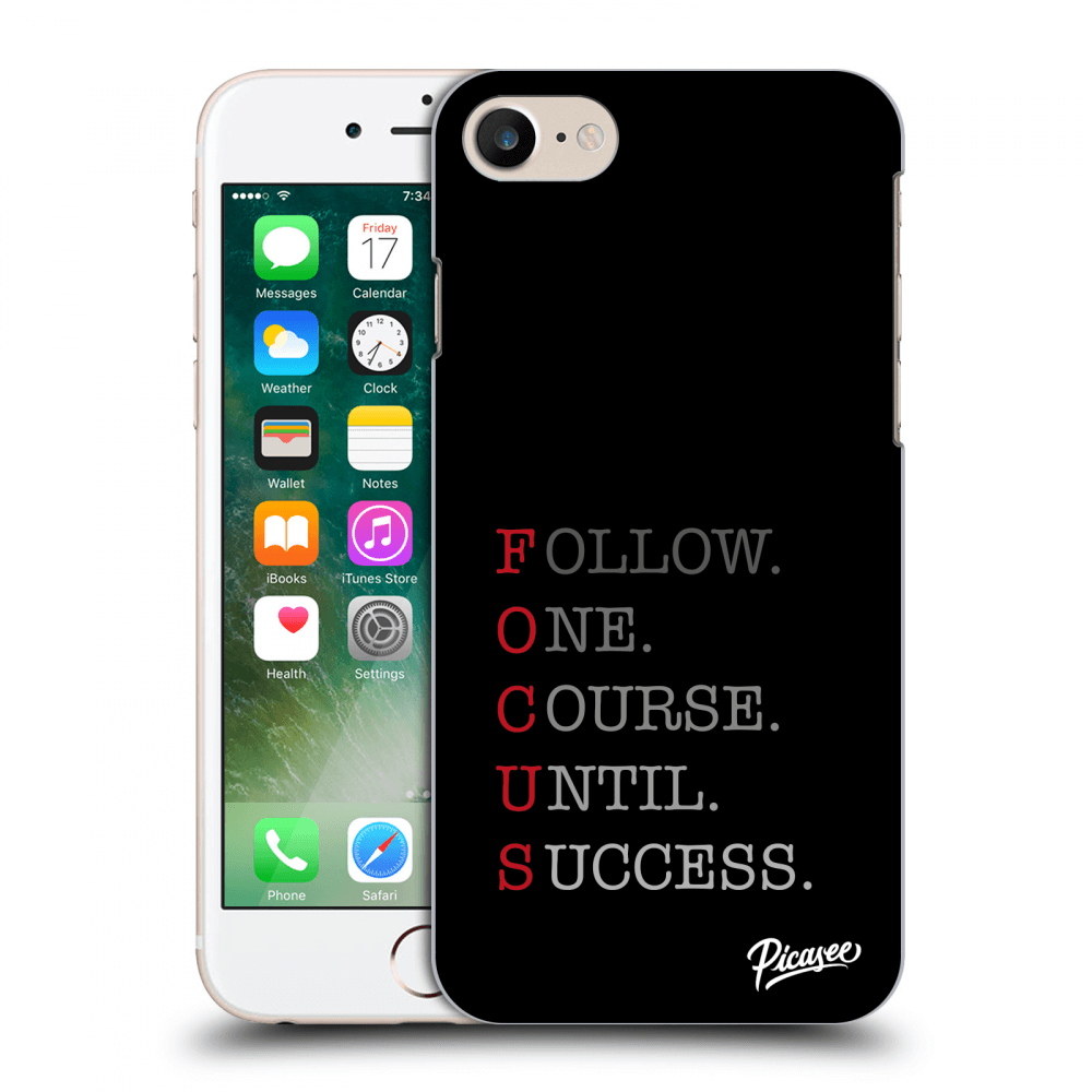 Picasee silikonový průhledný obal pro Apple iPhone 7 - Focus