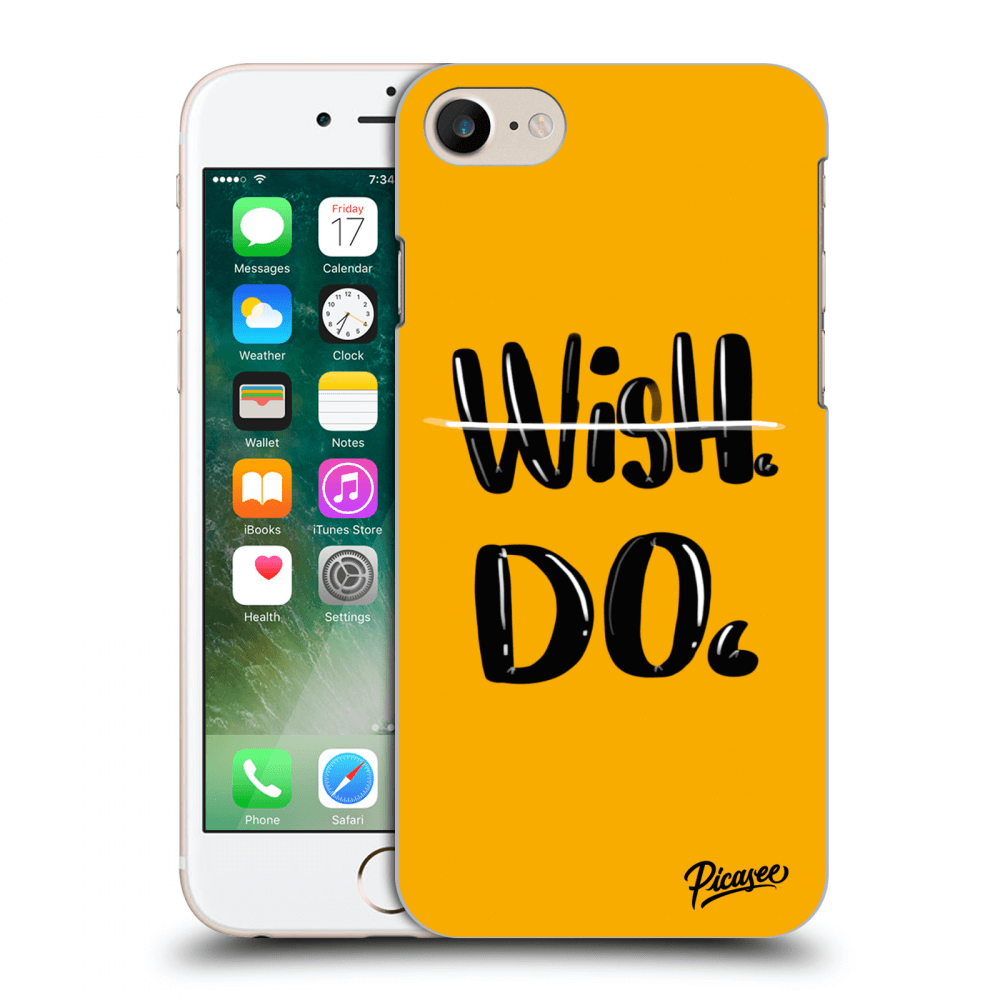 Picasee silikonový průhledný obal pro Apple iPhone 7 - Wish Do