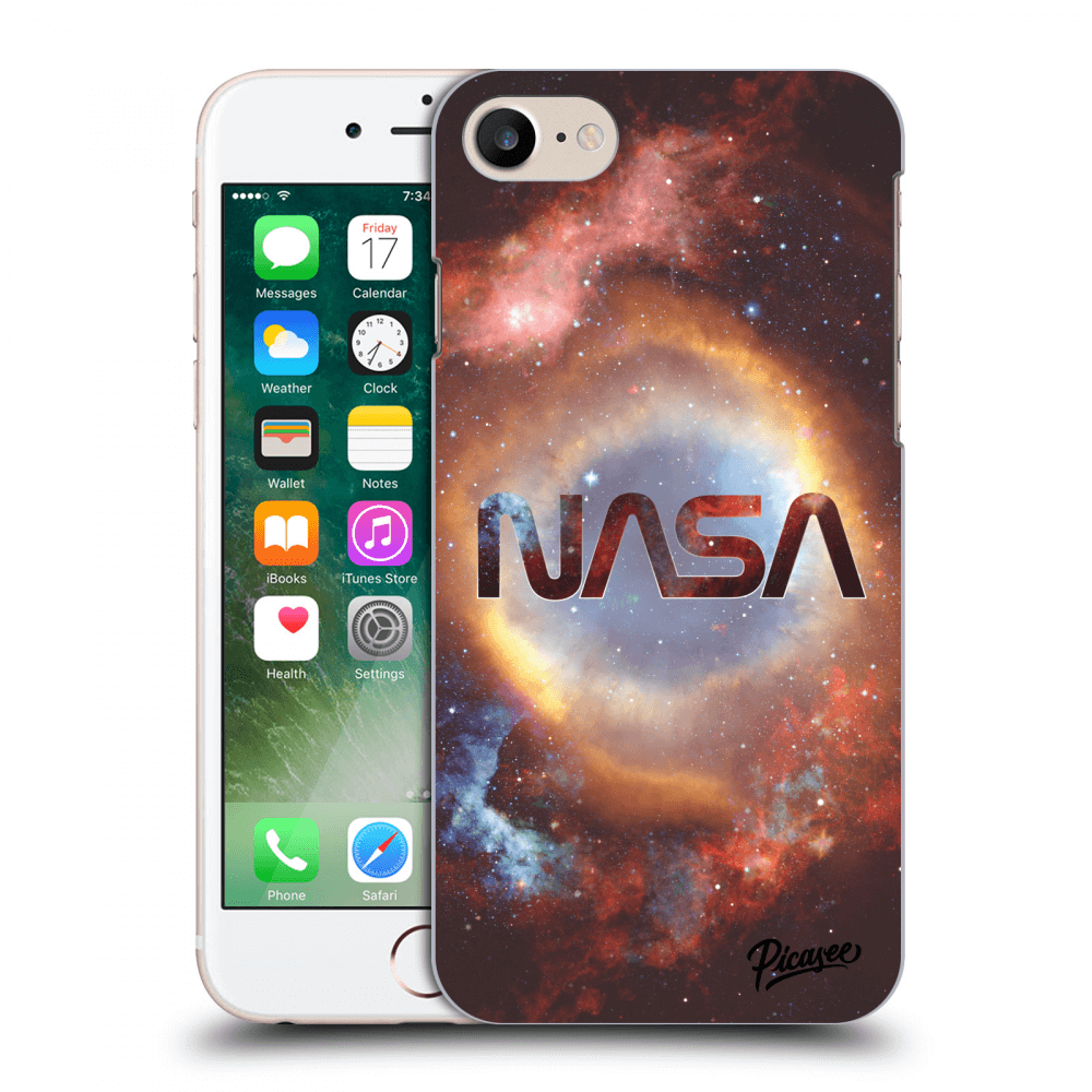 Picasee silikonový průhledný obal pro Apple iPhone 7 - Nebula