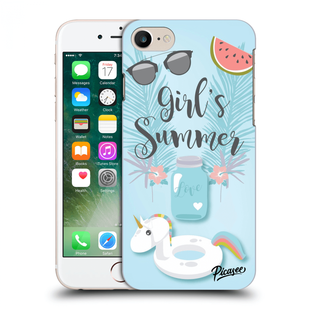 Picasee silikonový černý obal pro Apple iPhone 7 - Girls Summer