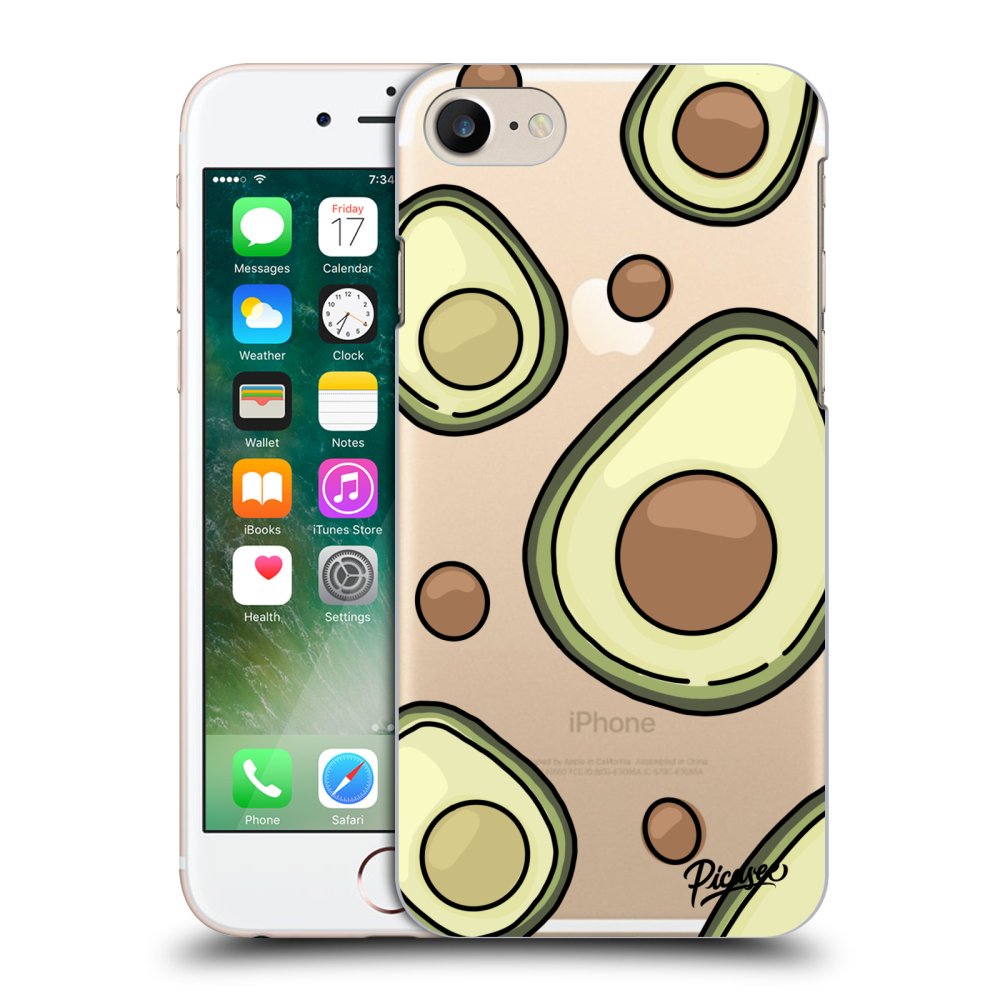 Picasee silikonový průhledný obal pro Apple iPhone 7 - Avocado