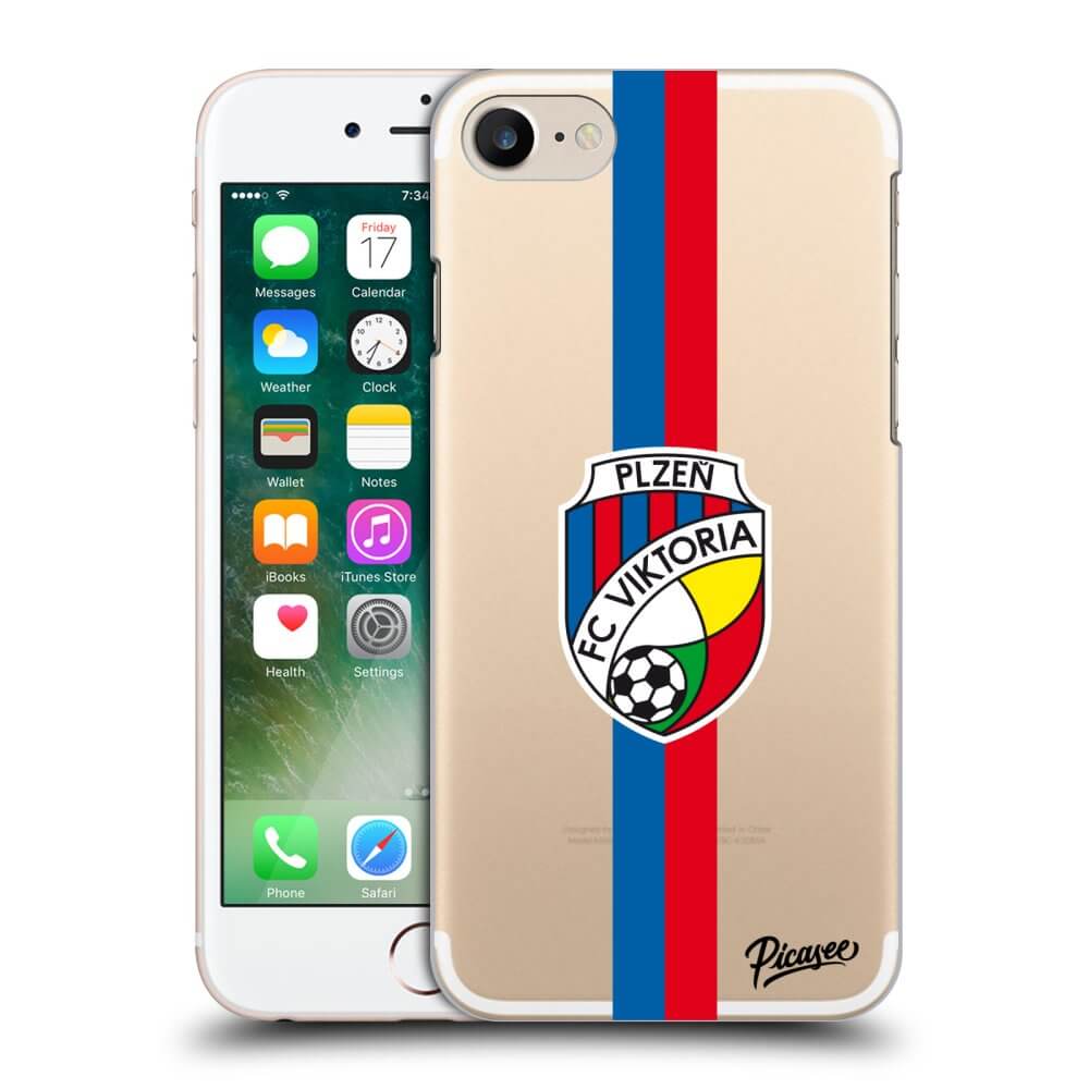 Picasee silikonový průhledný obal pro Apple iPhone 7 - FC Viktoria Plzeň H