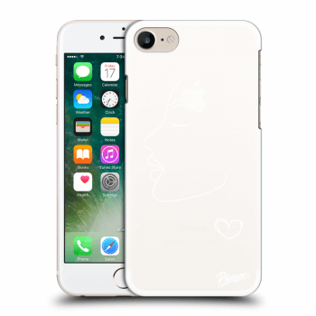 Picasee silikonový mléčný obal pro Apple iPhone 7 - Couple girl White