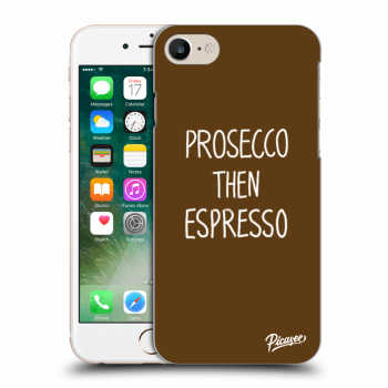 Picasee silikonový průhledný obal pro Apple iPhone 7 - Prosecco then espresso