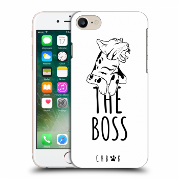 Picasee silikonový průhledný obal pro Apple iPhone 7 - CHBMK - The Boss - white