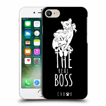 Picasee silikonový průhledný obal pro Apple iPhone 7 - CHBMK - The real Boss - black