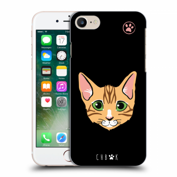 Picasee silikonový průhledný obal pro Apple iPhone 7 - Chybí mi kočky - Černá