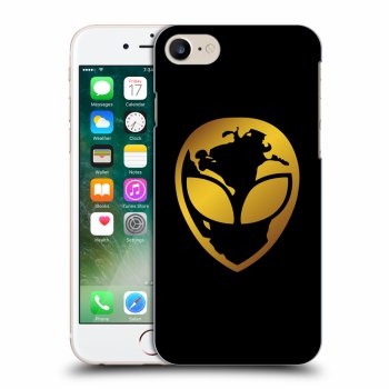 Picasee ULTIMATE CASE pro Apple iPhone 7 - EARTH - Gold Alien 3.0