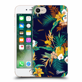 Picasee silikonový černý obal pro Apple iPhone 7 - Pineapple Color
