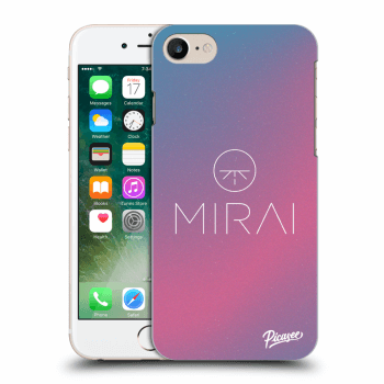 Picasee silikonový černý obal pro Apple iPhone 7 - Mirai - Logo