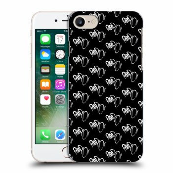 Picasee silikonový černý obal pro Apple iPhone 7 - Separ - White On Black